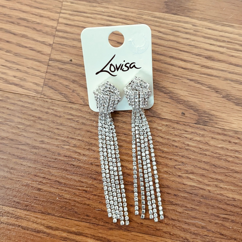 Nwt Lovisa Silver Dangle Knot Earrings 12$
